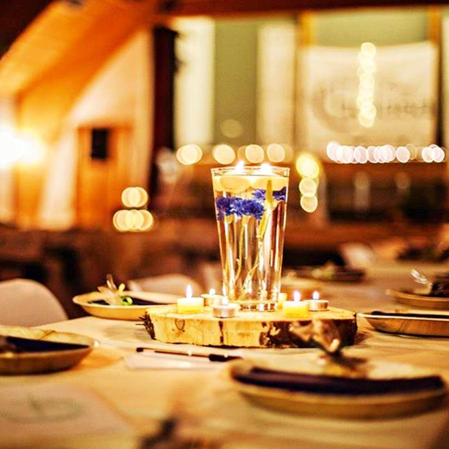 Evening wedding